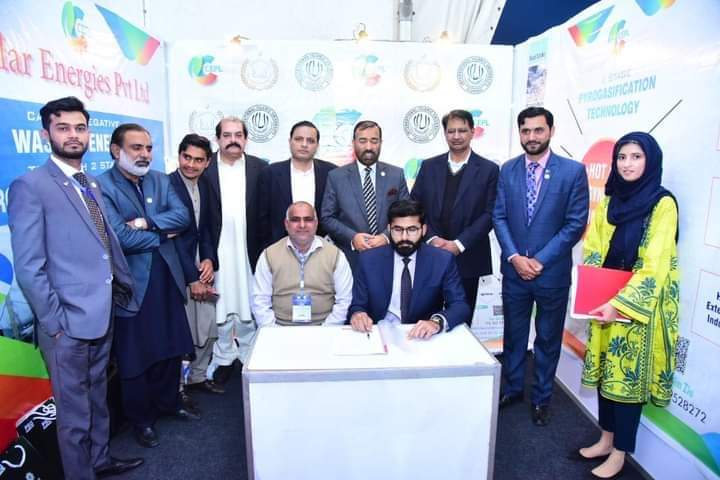 Circular Energies founder at a collaboration signing event in the company project archive